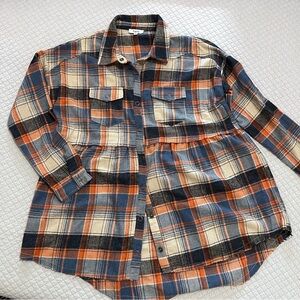 Cute layering plaid tunic